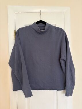 Madewell Turtleneck Sweater in Slate Blue, size S